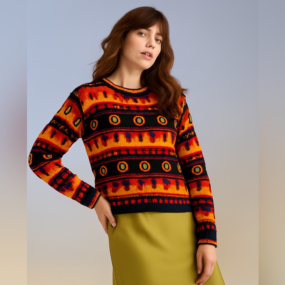 Danier Colourful cotton knit, bobble sweater